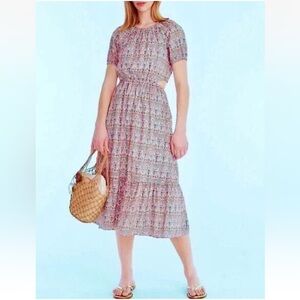 J. Crew LIberty Side Cutout Dress Giorga Duke, Style BG128, Size 4